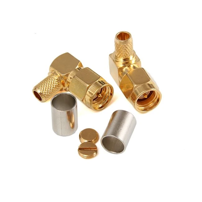 RF Connector SMA Male Right Angle For RG405 .086 Cable Solder Type SMA-JWB2 RF Connector SMA Male Right Angle For RG405 .086 Cable Solder Type SMA-JWB2